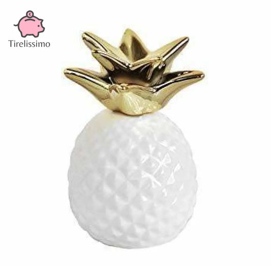 Tirelire<br/> Ananas Blanc - Tirelissimo
