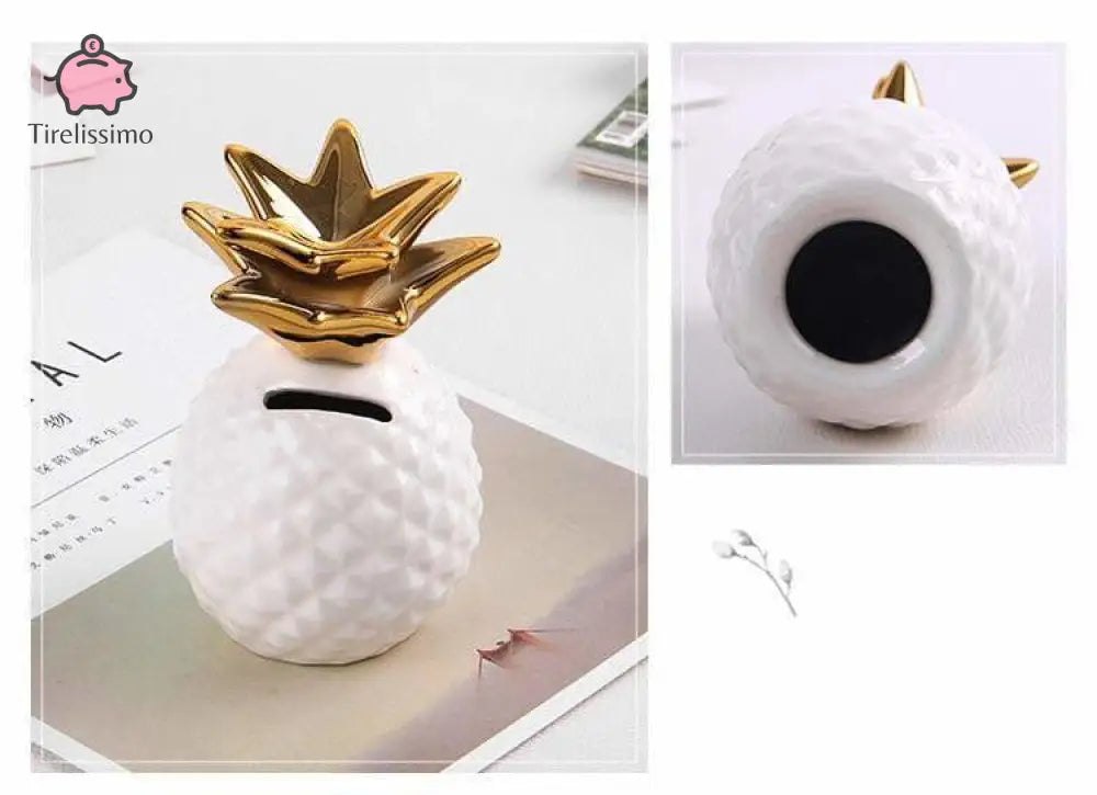Tirelire Ananas Doré