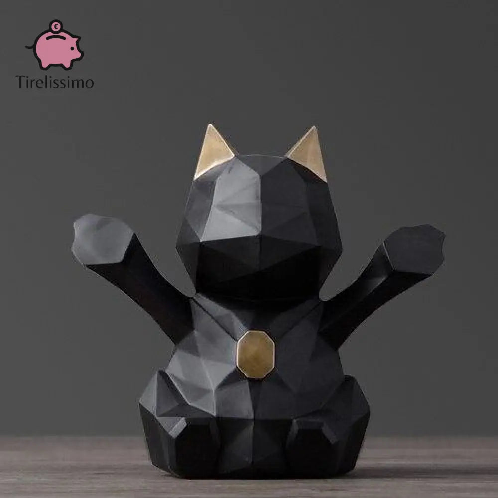 Tirelire Chat De La Fortune Noir / Petit