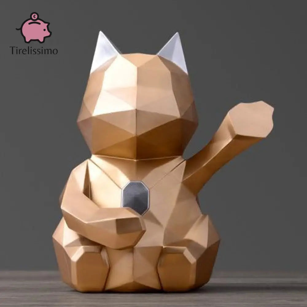 Tirelire Chat De La Fortune Or / Grande