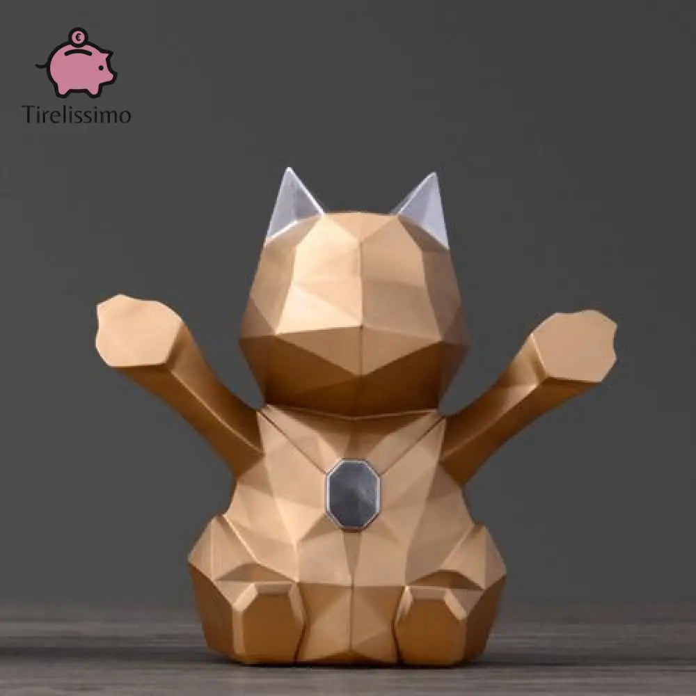 Tirelire Chat De La Fortune Or / Petit
