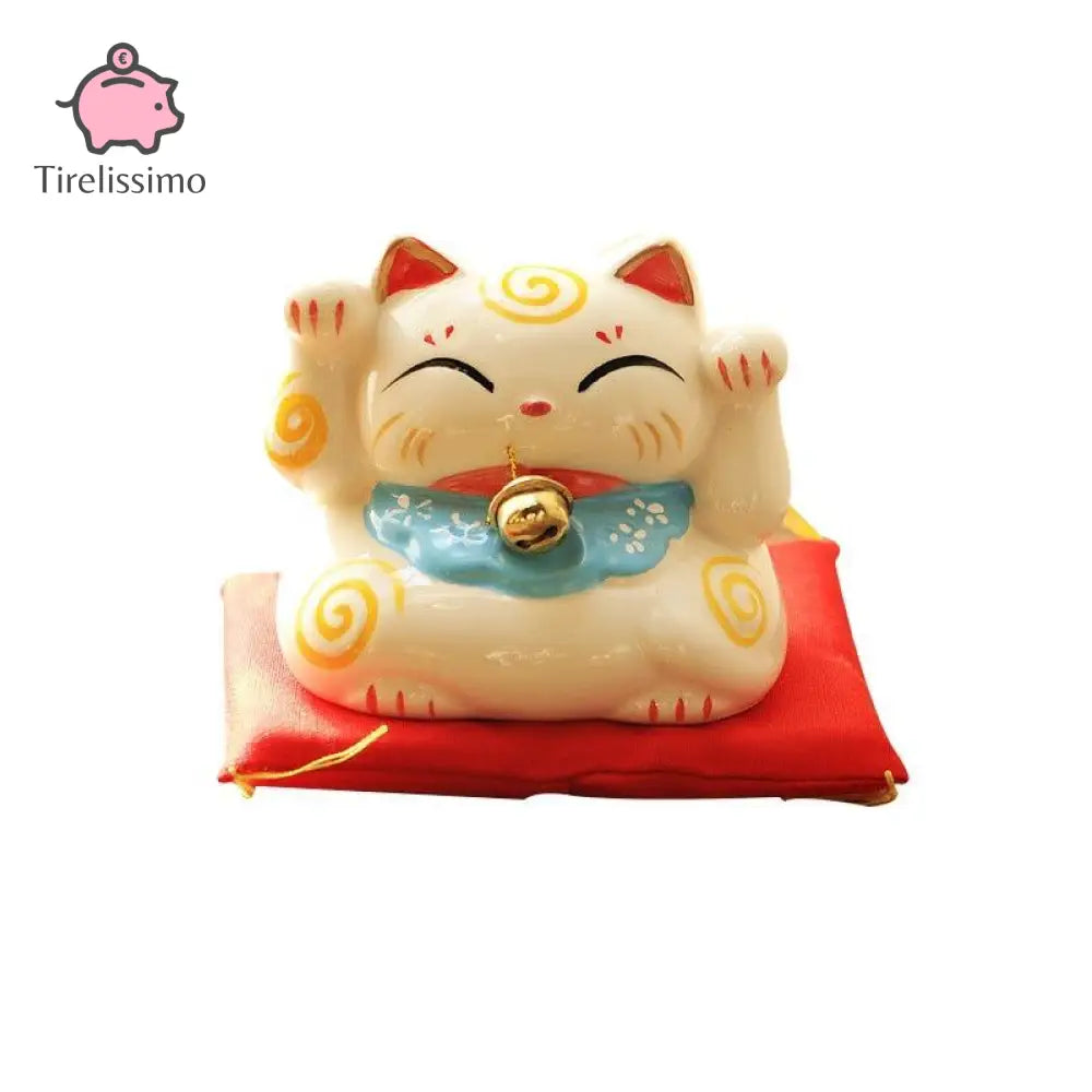 Tirelire Chat Japonais Blanc