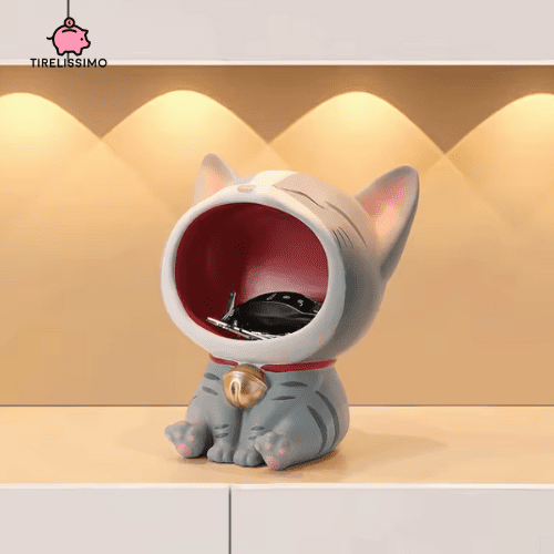 Tirelire Chat Mange Pièce