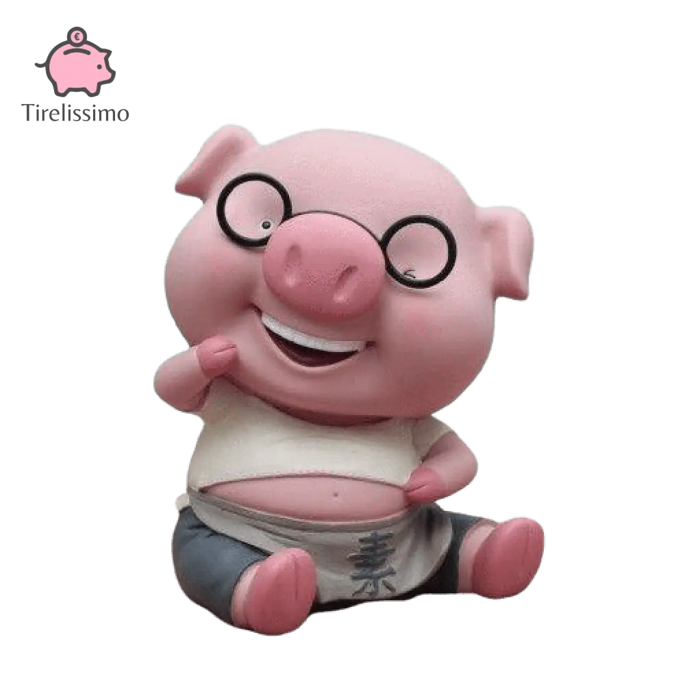 Tirelire Cochon Lunette