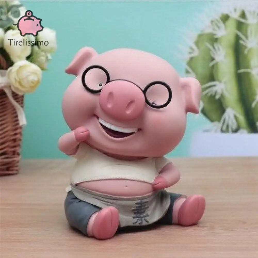 Tirelire Cochon Lunette