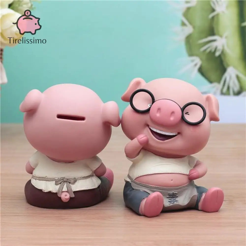 Tirelire Cochon Lunette