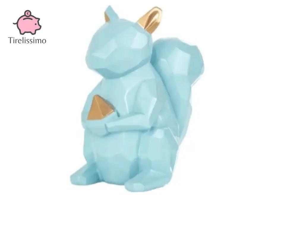 Tirelire Écureuil Bleu