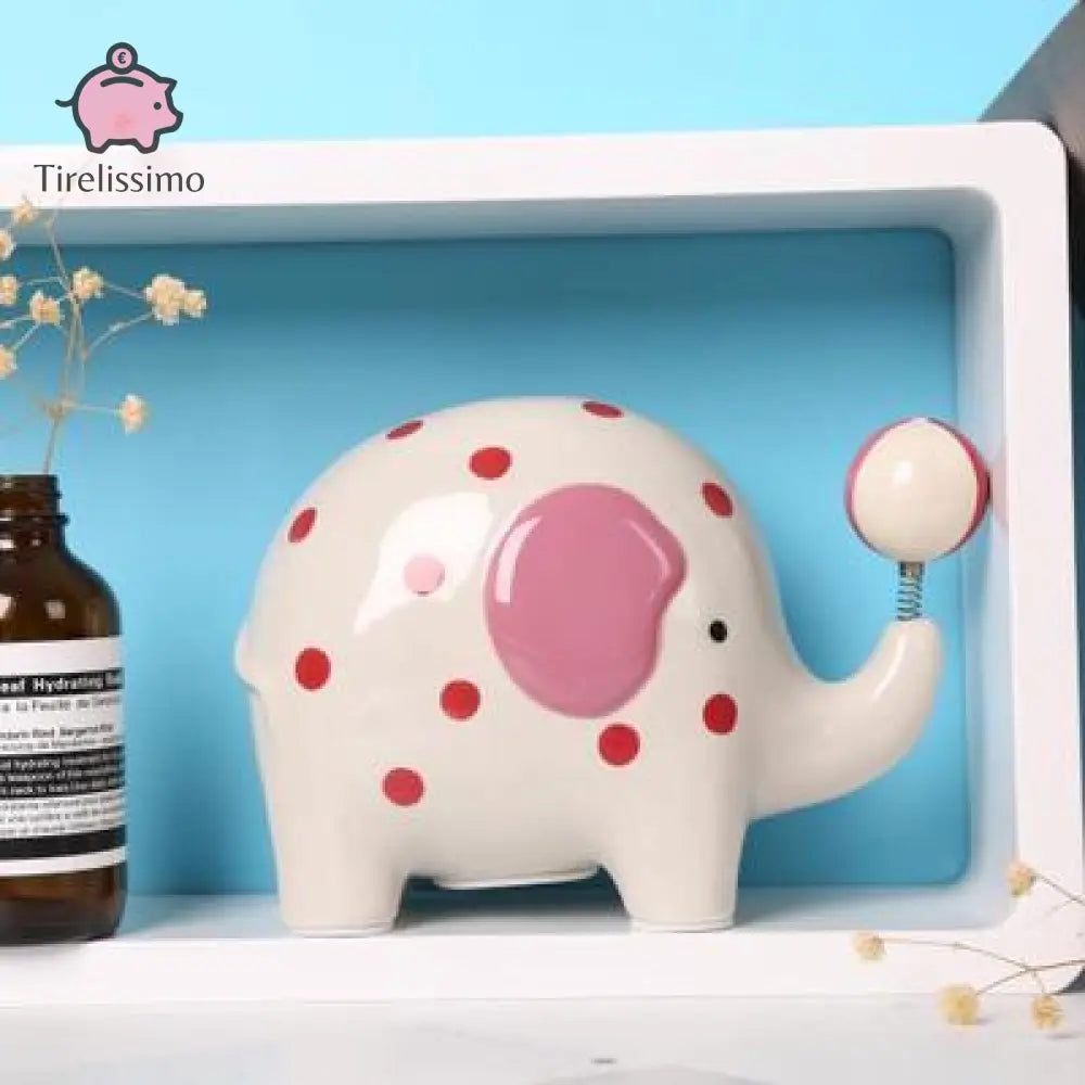 Tirelire Éléphant Bébé Blanc