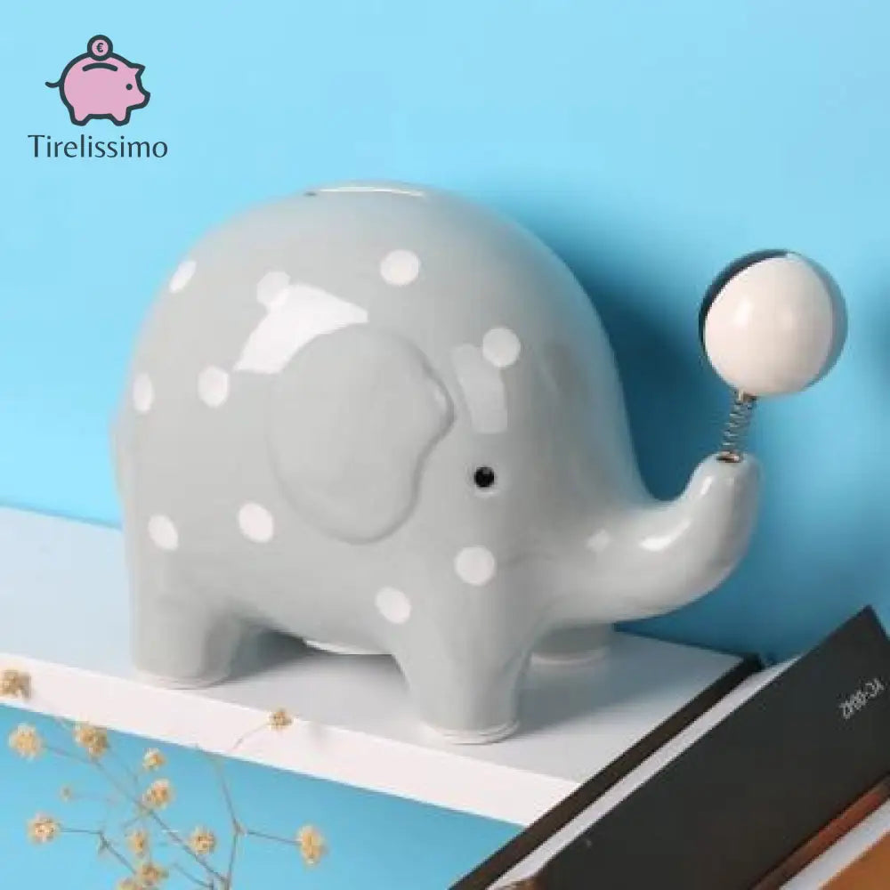 Tirelire Éléphant Bébé Gris