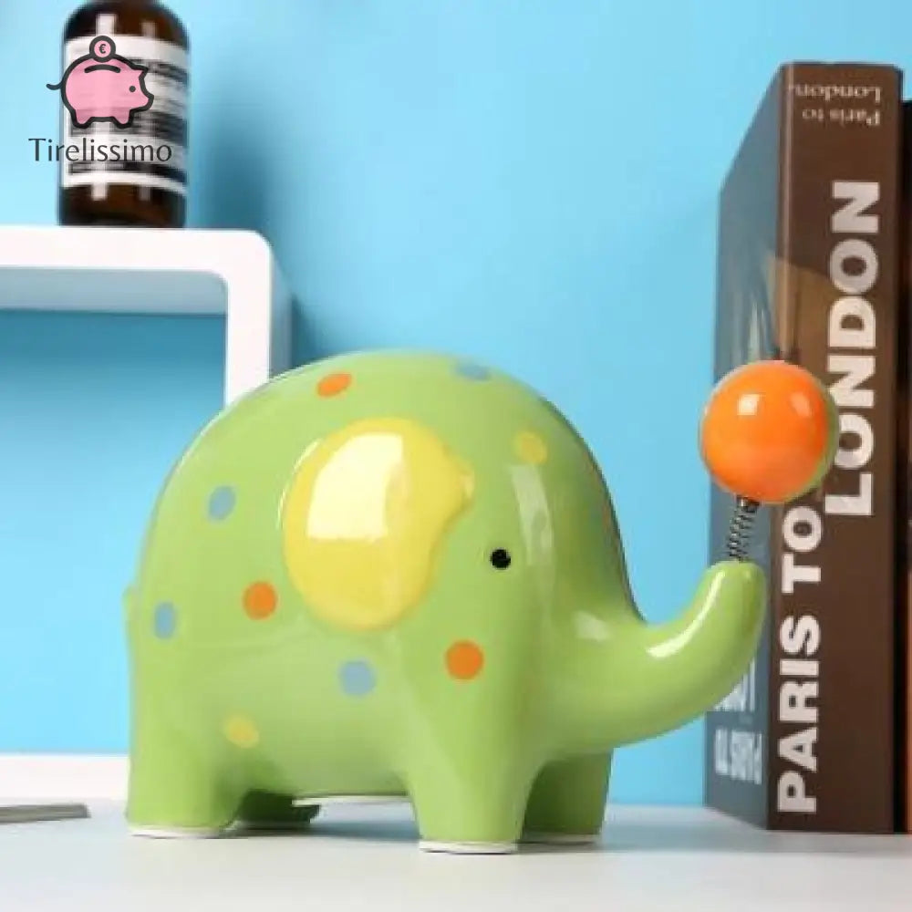 Tirelire Éléphant Bébé Vert