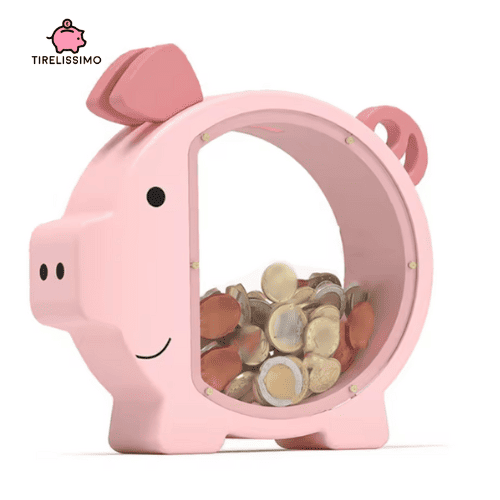 Handgefertigtes Sparschwein aus Holz