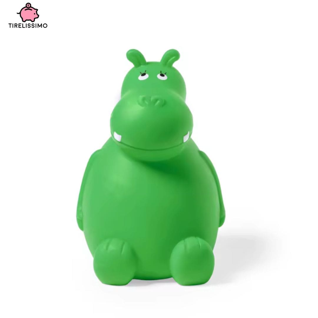 Tirelire Hippopotame Énervé Vert