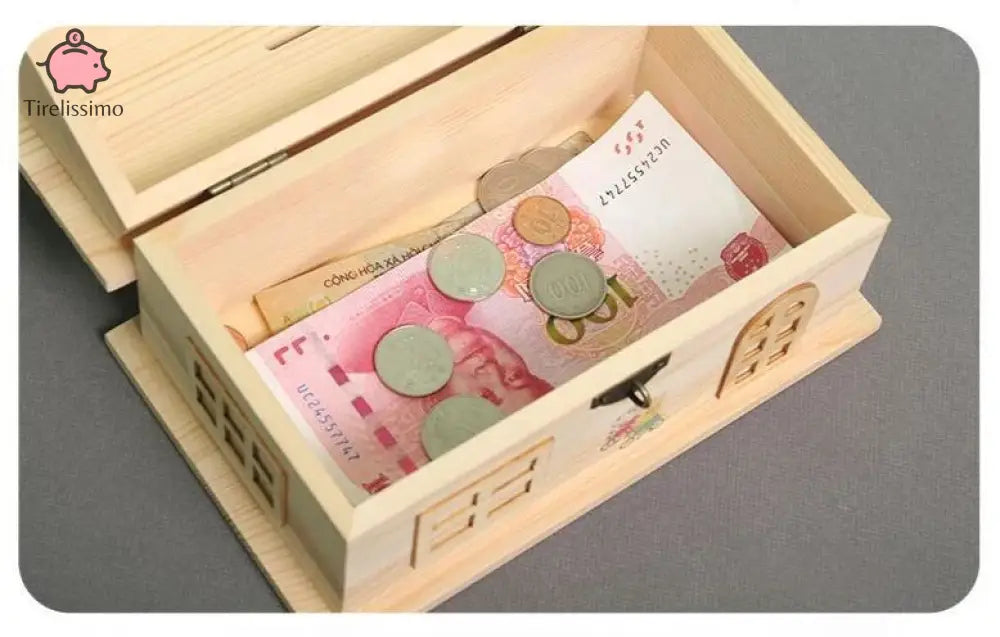 Tirelire Maison En Bois