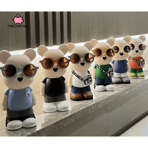 Tirelire Ours Lunettes