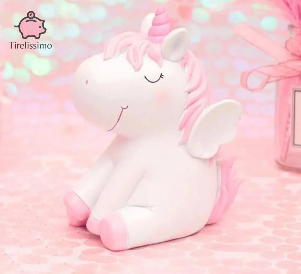 Grande Tirelire Licorne Rose / Petite