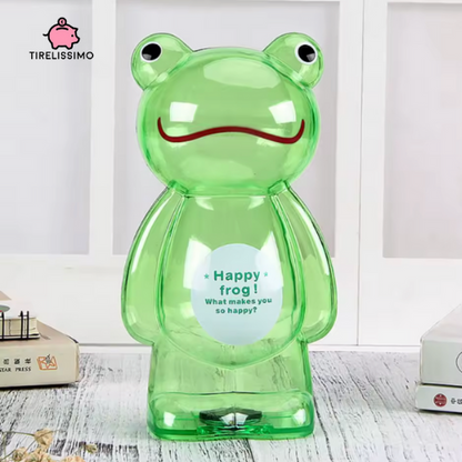 Großes transparentes Sparschwein