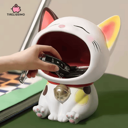 Tirelire Chat Mange Pièce