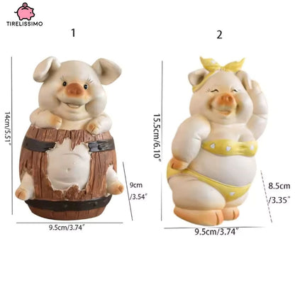 Tirelire Cochon Couple