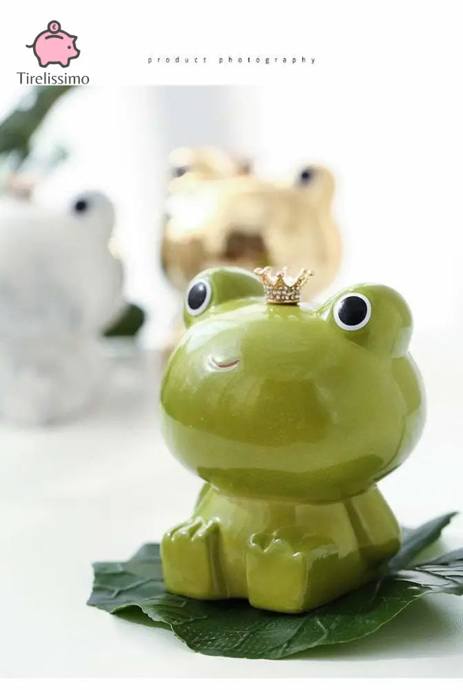 Tirelire Grenouille En Céramique