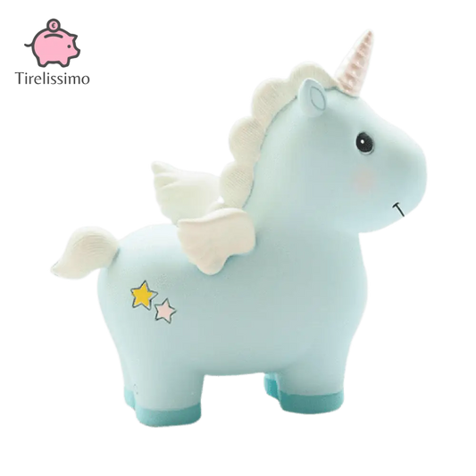 Tirelire Licorne<br/> Bleu - Tirelissimo