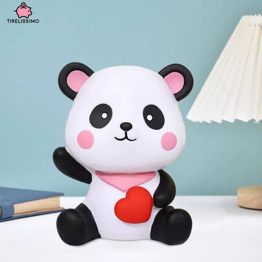 Panda-Spardose aus Kunststoff